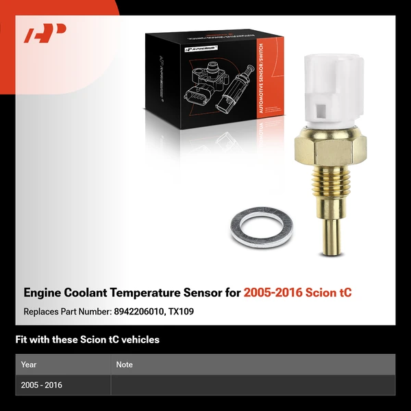 Engine Coolant Temperature Sensor for 2005-2016 Scion tC