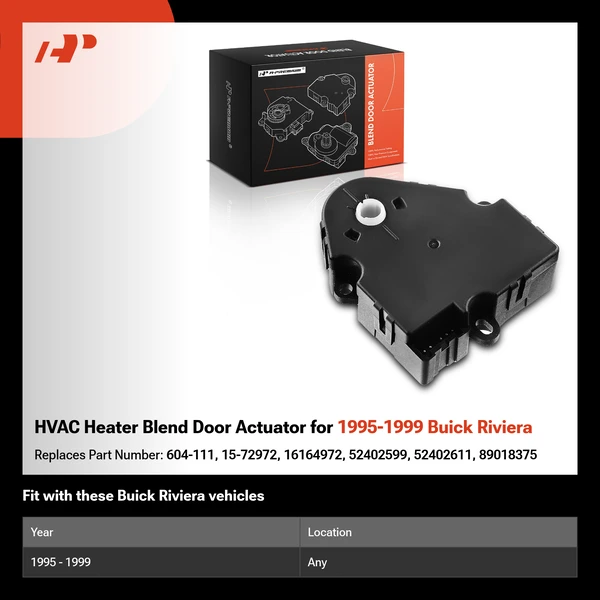 HVAC Heater Blend Door Actuator for 1995-1999 Buick Riviera