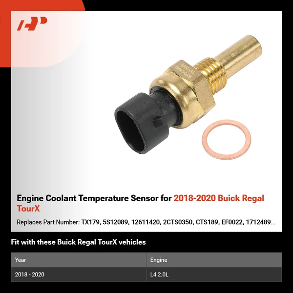 Engine Coolant Temperature Sensor for 2018-2020 Buick Regal TourX