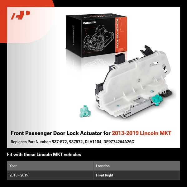 Front Passenger Door Lock Actuator for 2013-2019 Lincoln MKT