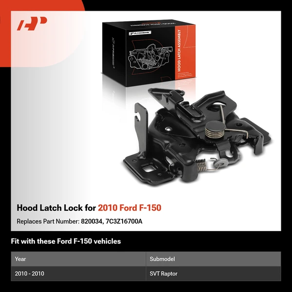 Hood Latch Lock for 2010 Ford F-150
