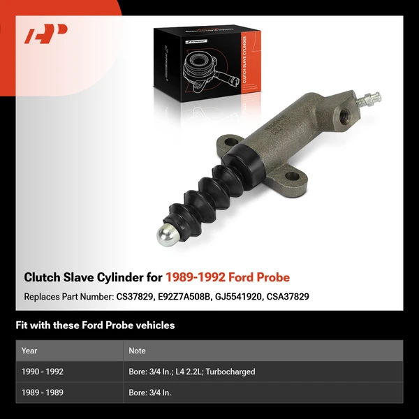 Clutch Slave Cylinder for 1989-1992 Ford Probe