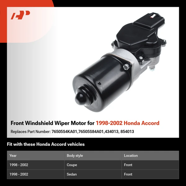 Front Windshield Wiper Motor for 1998-2002 Honda Accord