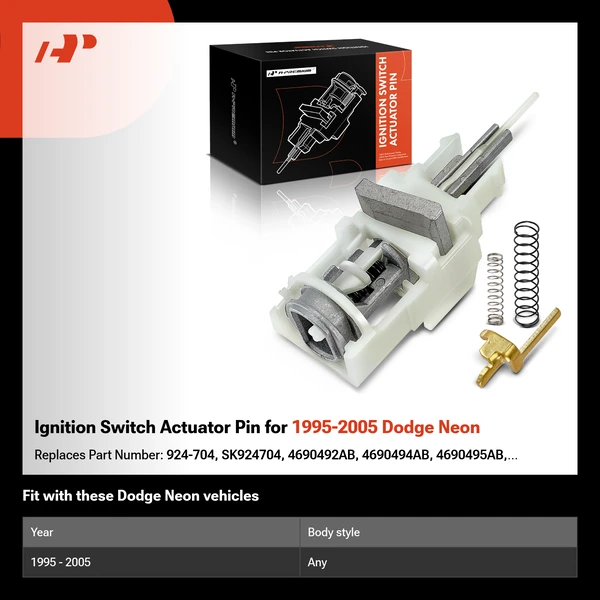 Ignition Switch Actuator Pin for 1995-2005 Dodge Neon