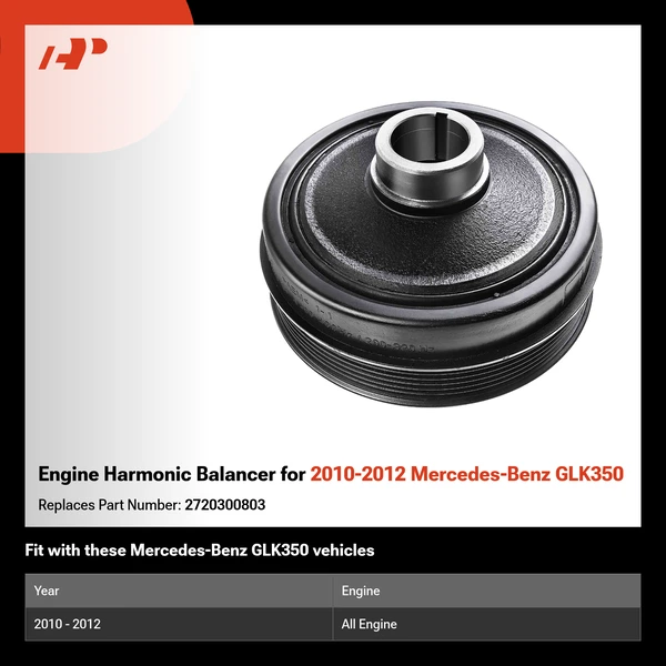 Engine Harmonic Balancer for 2010-2012 Mercedes-Benz GLK350