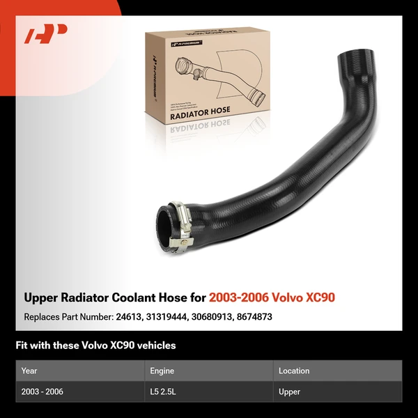 Upper Radiator Coolant Hose for 2003-2006 Volvo XC90
