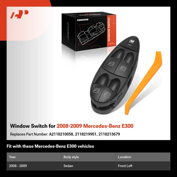 Window Switch for 2008-2009 Mercedes-Benz E300