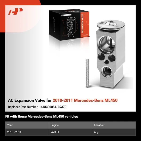 AC Expansion Valve for 2010-2011 Mercedes-Benz ML450