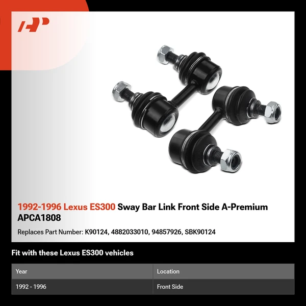 1992-1996 Lexus ES300 Sway Bar Link Front Side A-Premium APCA1808