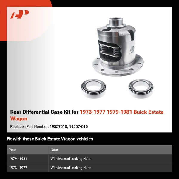 Rear Differential Case Kit for 1973-1977 1979-1981 Buick Estate Wagon