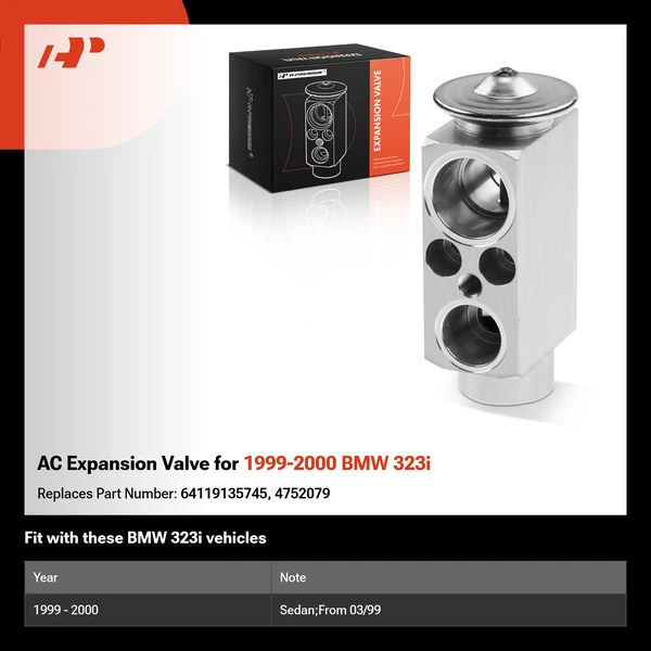 AC Expansion Valve for 1999-2000 BMW 323i