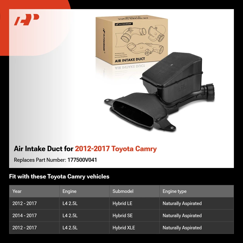 Air Intake Duct for 2012-2017 Toyota Camry