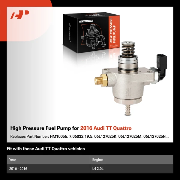High Pressure Fuel Pump for 2016 Audi TT Quattro