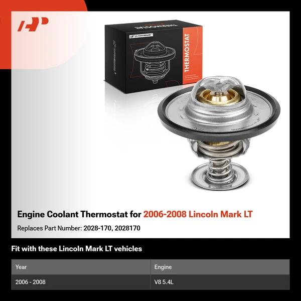 Engine Coolant Thermostat for 2006-2008 Lincoln Mark LT