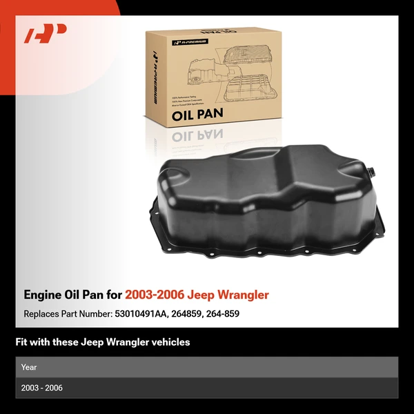 Engine Oil Pan for 2003-2006 Jeep Wrangler