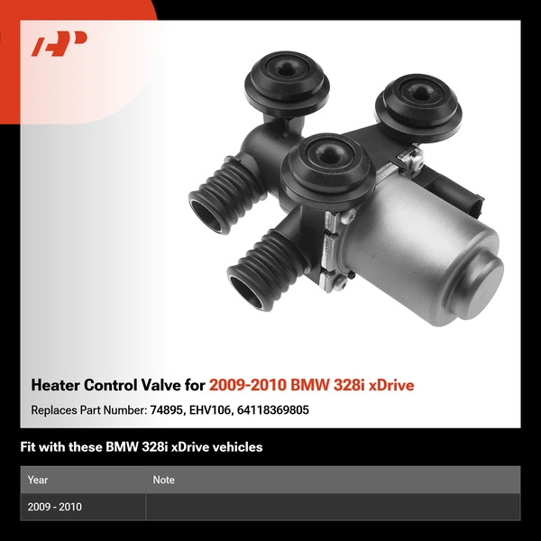 Heater Control Valve for 2009-2010 BMW 328i xDrive