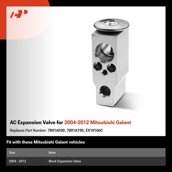 AC Expansion Valve for 2004-2012 Mitsubishi Galant