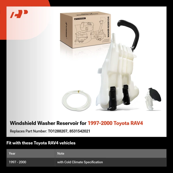 Windshield Washer Reservoir for 1997-2000 Toyota RAV4