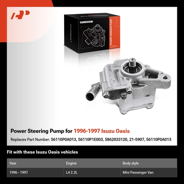 Power Steering Pump for 1996-1997 Isuzu Oasis