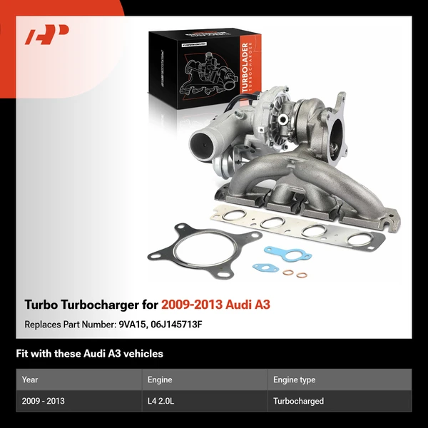 Turbo Turbocharger for 2009-2013 Audi A3