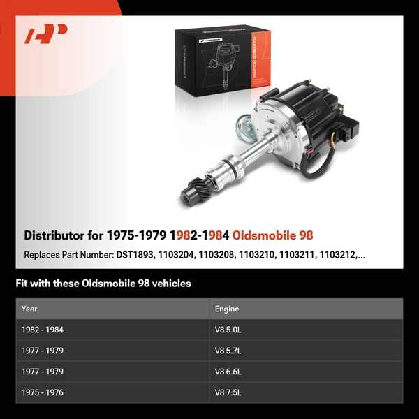 Distributor for 1975-1979 1982-1984 Oldsmobile 98