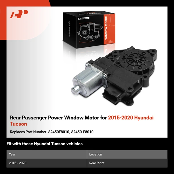 Rear Passenger Power Window Motor for 2015-2020 Hyundai Tucson