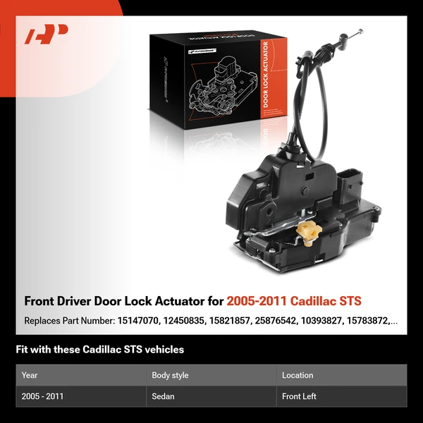 Front Driver Door Lock Actuator for 2005-2011 Cadillac STS