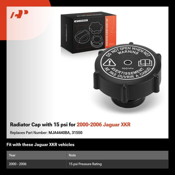 Radiator Cap with 15 psi for 2000-2006 Jaguar XKR