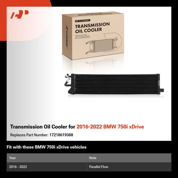 Transmission Oil Cooler for 2016-2022 BMW 750i xDrive