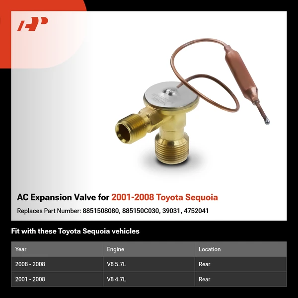 AC Expansion Valve for 2001-2008 Toyota Sequoia