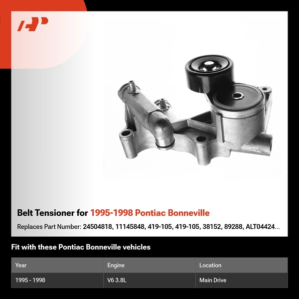 Belt Tensioner for 1995-1998 Pontiac Bonneville