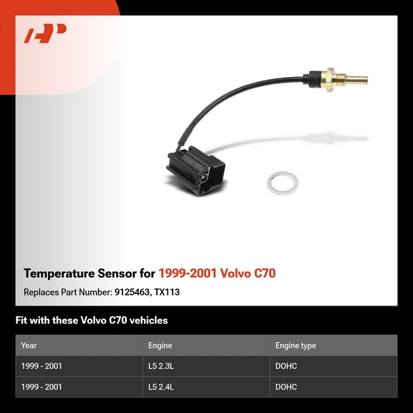 Temperature Sensor for 1999-2001 Volvo C70