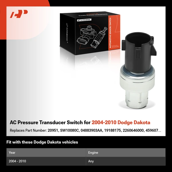 AC Pressure Transducer Switch for 2004-2010 Dodge Dakota