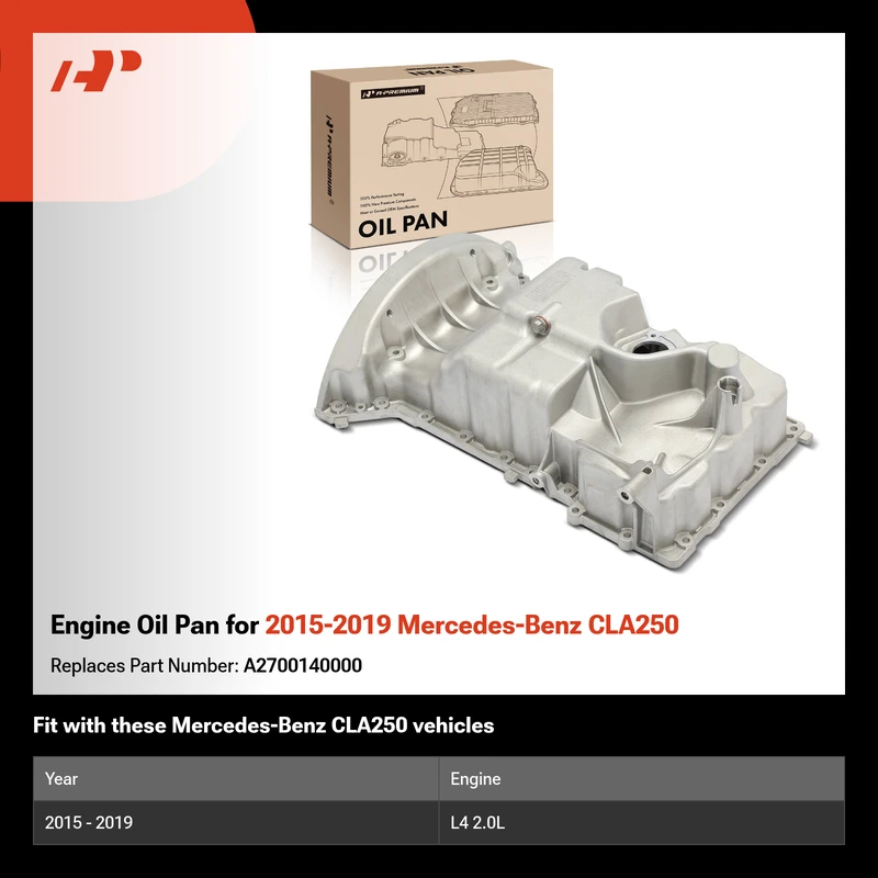 Engine Oil Pan for 2015-2019 Mercedes-Benz CLA250