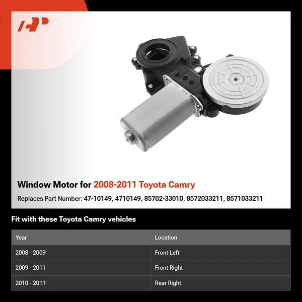 Window Motor for 2008-2011 Toyota Camry