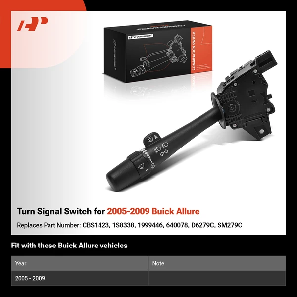 Turn Signal Switch for 2005-2009 Buick Allure