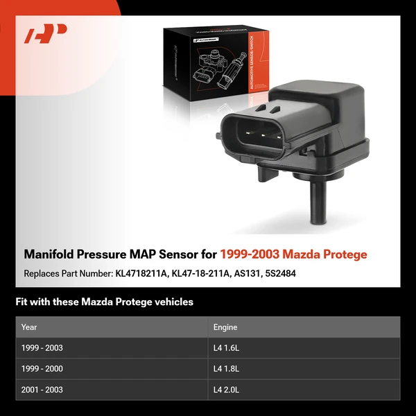 Manifold Pressure MAP Sensor for 1999-2003 Mazda Protege