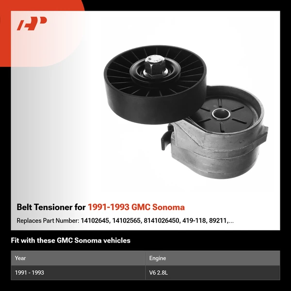 Belt Tensioner for 1991-1993 GMC Sonoma