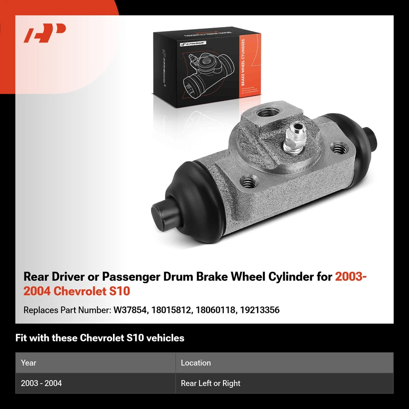 Rear Driver or Passenger Drum Brake Wheel Cylinder for 2003-2004 Chevrolet S10