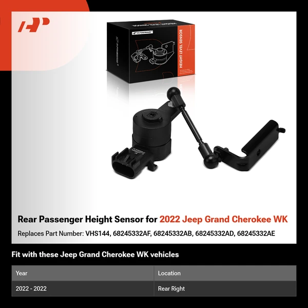 Rear Passenger Height Sensor for 2022 Jeep Grand Cherokee WK