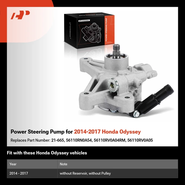 Power Steering Pump for 2014-2017 Honda Odyssey