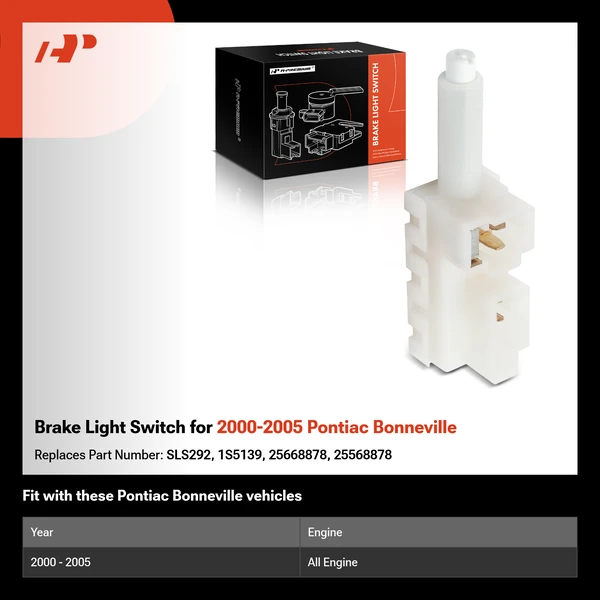 Brake Light Switch for 2000-2005 Pontiac Bonneville