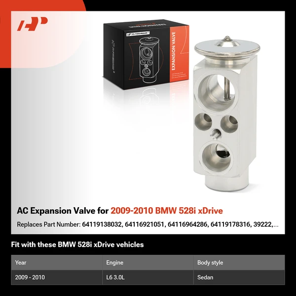AC Expansion Valve for 2009-2010 BMW 528i xDrive