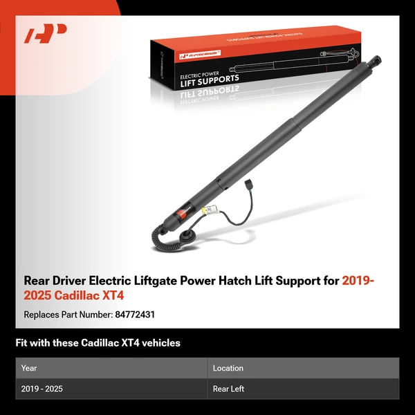 Rear Driver Electric Liftgate Power Hatch Lift Support for 2019-2025 Cadillac XT4