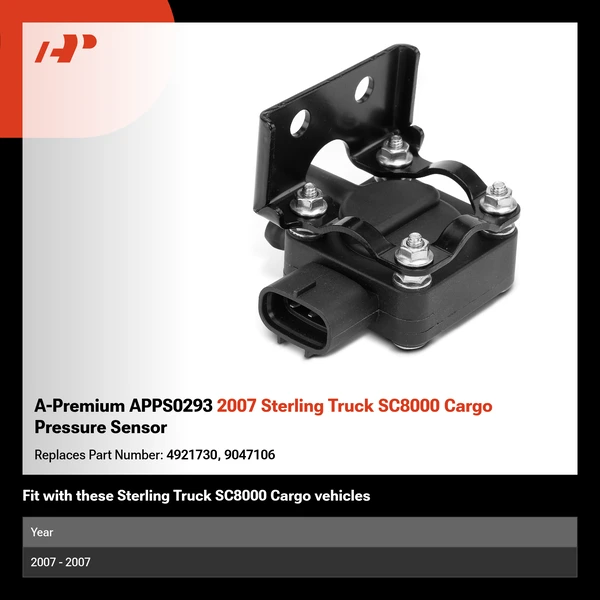 A-Premium APPS0293 2007 Sterling Truck SC8000 Cargo Pressure Sensor