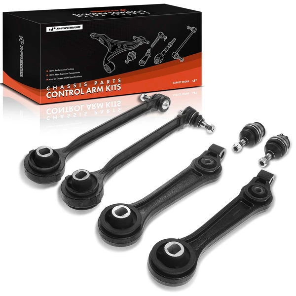 2008-2010 Dodge Challenger A Set of 6 Control Arm and Ball Joint Kit Front Side A-Premium APCA1485