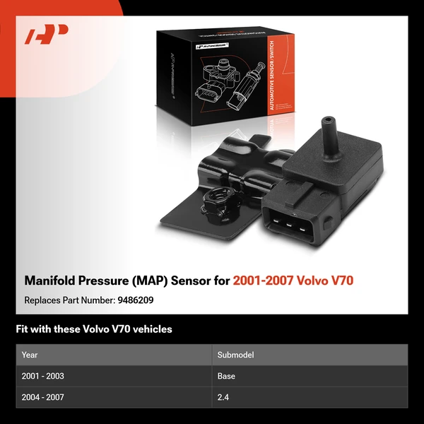 Manifold Pressure (MAP) Sensor for 2001-2007 Volvo V70