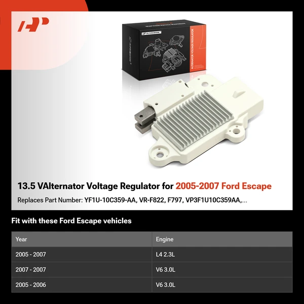 13.5 VAlternator Voltage Regulator for 2005-2007 Ford Escape