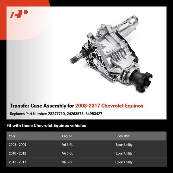 Transfer Case Assembly for 2008-2017 Chevrolet Equinox