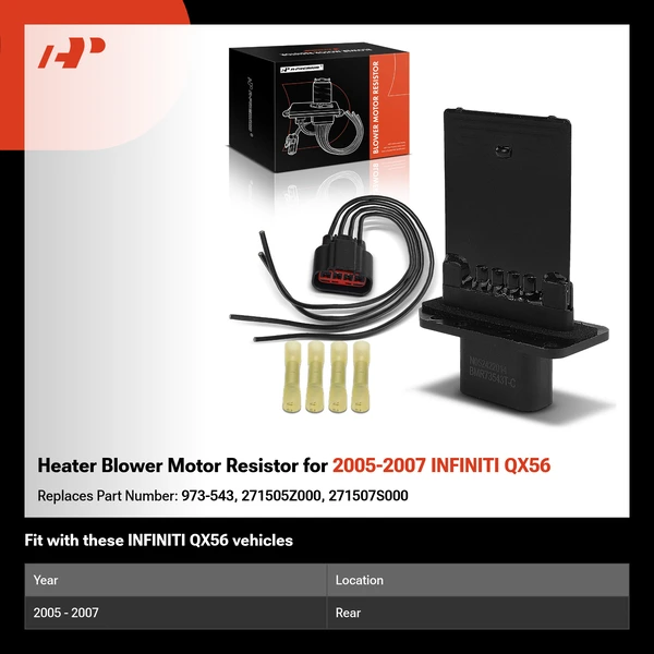 Heater Blower Motor Resistor for 2005-2007 INFINITI QX56